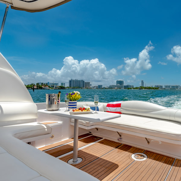 Spoil yourself aboard the Recess Boat Cruise in Miami